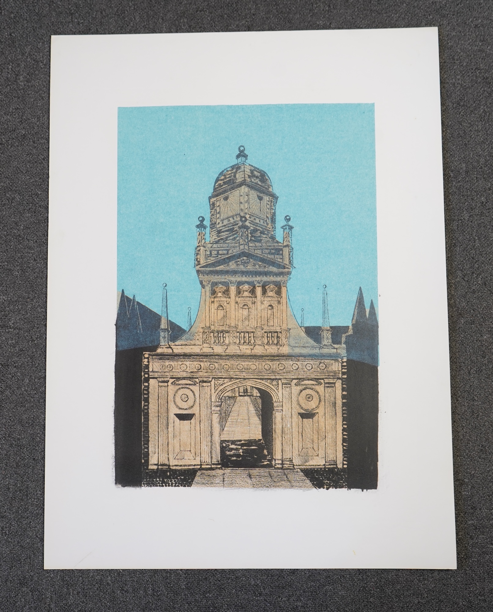 Robert Tavener RE, 1920-2004, 'Caius Gateway, Elizabethan Gateway (Cambridge Series)'